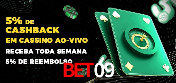 Promoções do cassino ao Vivo bet09